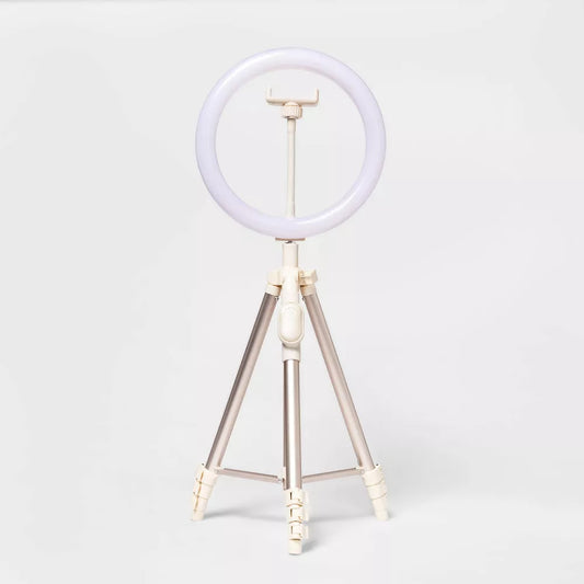 Aro de luz, con tripode, control remoto bluetooth, luz regulable y prensa para el celular. Heyday