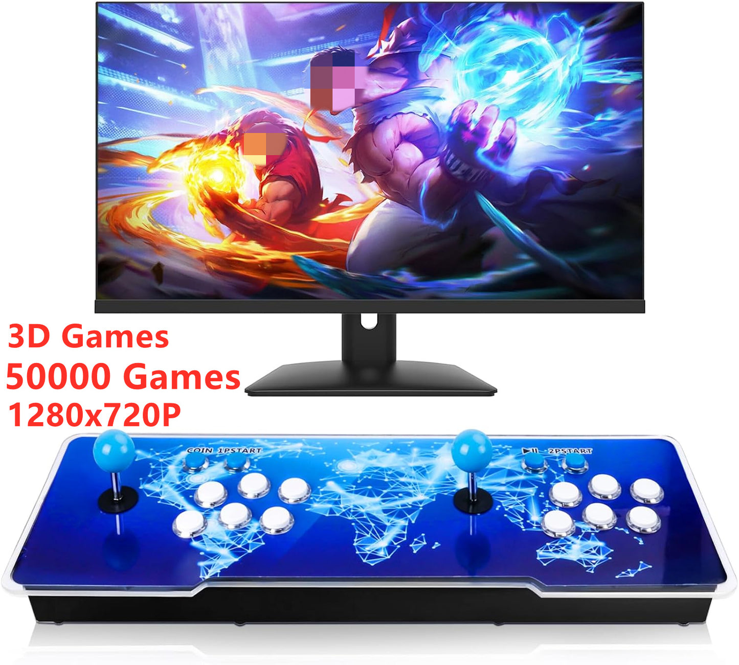 Consola Arcade “Pandora Box” 50 000 juegos 22.9 × 10.2 × 63.5 cm – RegiisJoy / Pandora Ultra