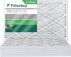 Filtro de aire MERV 8 de 20 x 22 x 1, pack de  Filterbuy