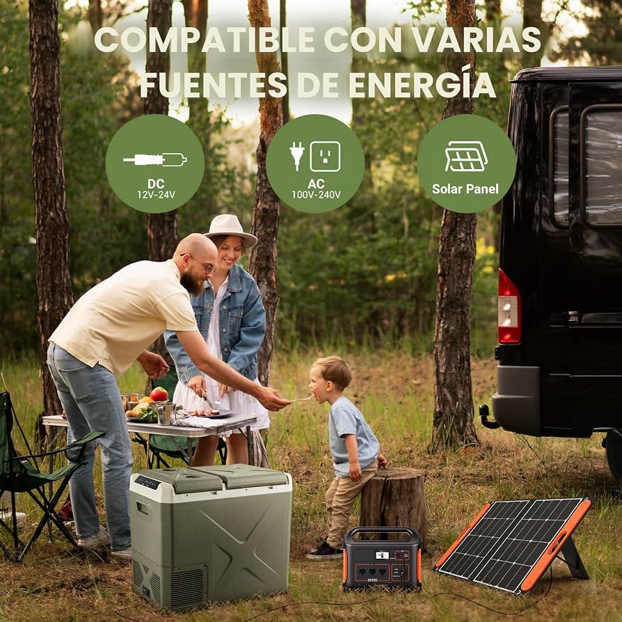 Refrigeradora portátil para carro/camping de 40 L de doble zona, BODEGA