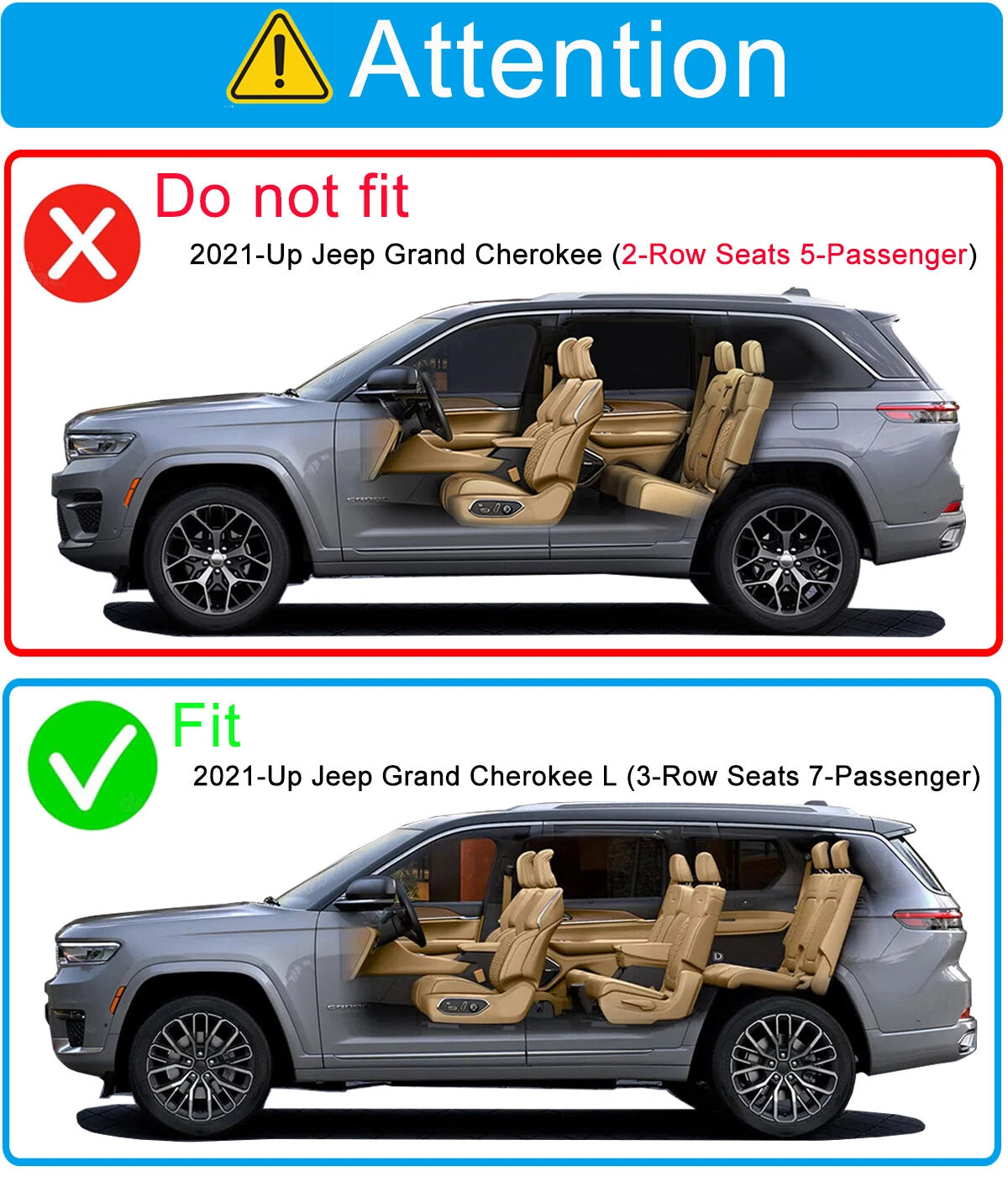 Visera para Ventana “Rain Guard” Ahumada Adhesiva – Jeep Grand Cherokee “L” (2021-2025)
