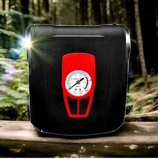Inflador de Neumáticos Portátil 12 V con Luz LED. PITTSBURGH