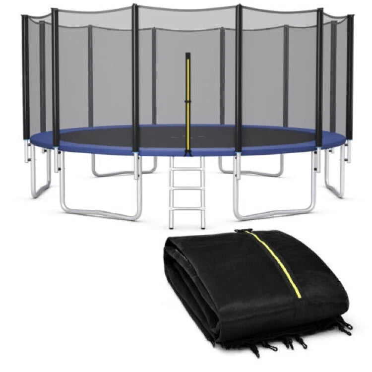 Malla/Red de seguridad para trampolines, acceso por zipper