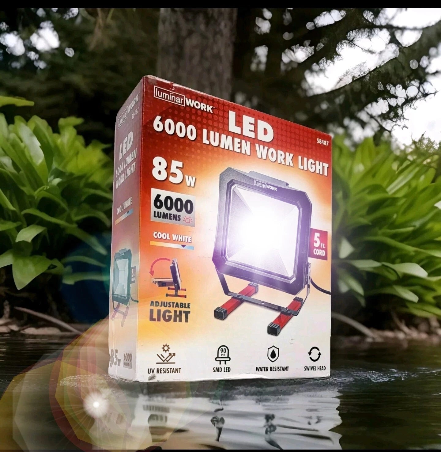 Lámpara LED de Trabajo 6.000 Lúmenes / 85W, LUMINAR