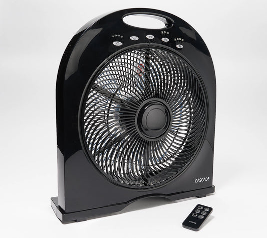 Ventilador portatil de 12 pulgadas con control remoto. Cascade Capri