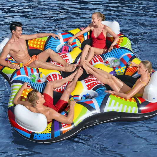 Balsa inflable para 4 personas.