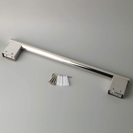Toallero de barra para baño de acero inoxidable cromada.