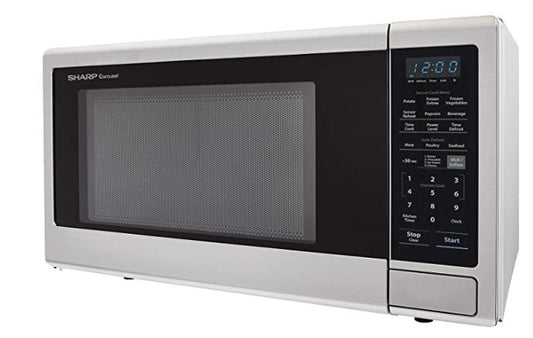 Microondas grande de 2.2  de acero inoxidable. Sharp